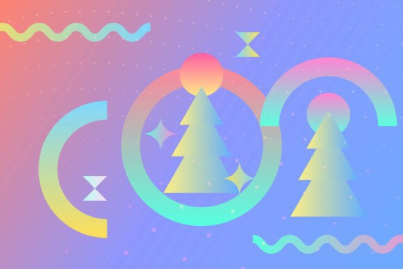 Abstract Background Geometric Winter: Graphics & Backgrounds Review