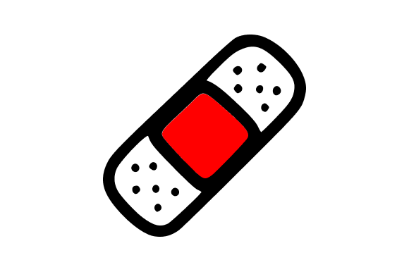 Adhesive Bandage Graphics for Editorial Illustrations