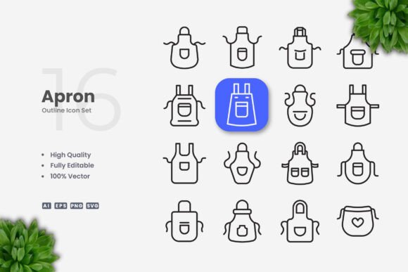 Apron Icons: Graphics for Real Business Use