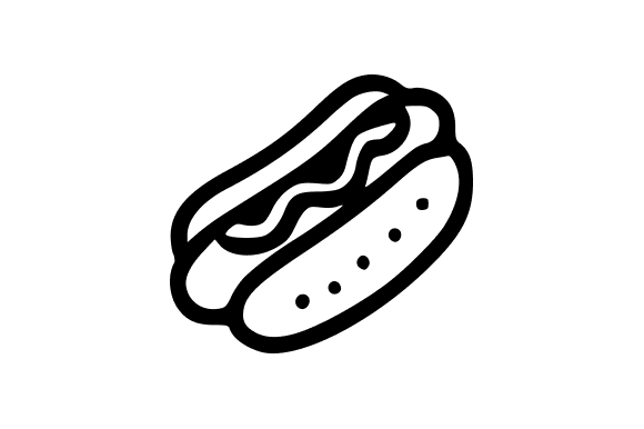 Classic Hot Dog Outline: Graphics & Illustrations Review