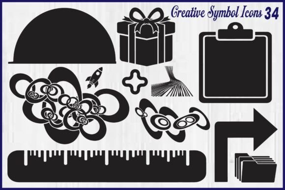 Creative Symbol Icon Bundle: Graphics for Crafts
