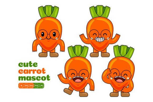 Cute Carrot Mascot Vector Pack 01: A Designer's Review