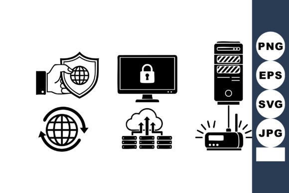 Cyber Security Graphics for Crafts and Branding