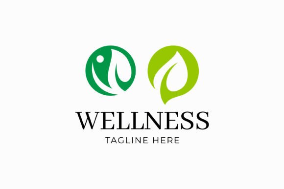 Green Leaf Wellness: Fresh Graphics & Logo Templates