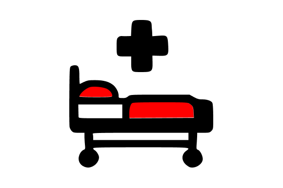 Hospital Patient Bed Medical: Graphics & Illustrations