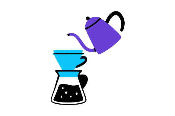 Manual Pour Over Coffee Graphics & Illustrations Review