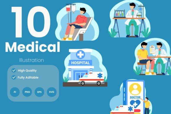 Medical Illustration Pack: Premium Graphics & Illustrations