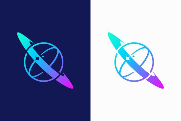 Planet Saturn Logo: Tech Graphics for Modern Logos