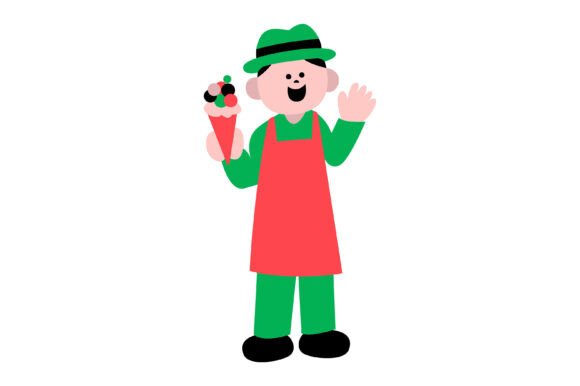 Server & Ice Cream Graphics: A Fresh Illustration Review