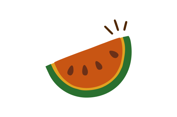Watermelon Slice Summer Fruit: Fresh Graphics & Illustrations